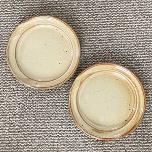 Vintage Dansk Niels Refsgaard Nielstone Spice Tan Salad Plates qty (2)